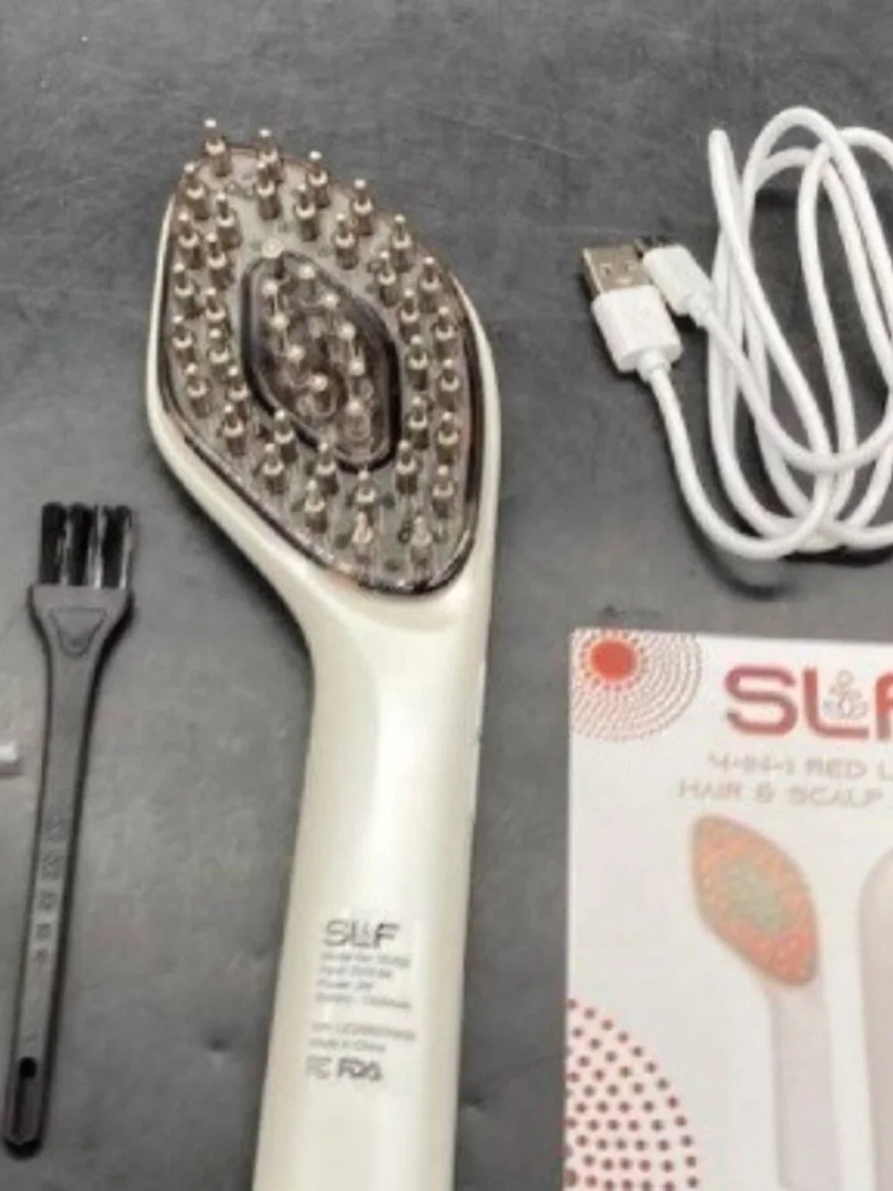 New SLF Red Light Therapy Dry Paddle Brush Promotes Hair Growth